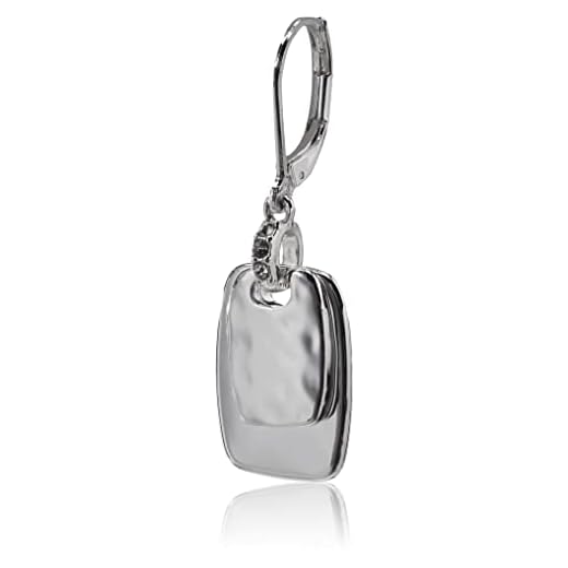 NINE WEST Women's Silvertone Crystal Drop Earrings