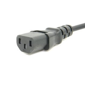 Toptekits Pdu Ups Power Cord Cable 100-250V Iec-320-C14 To Iec-320-C13 Power Cord M-F With Switch 1Ft/30Cm #TOP3