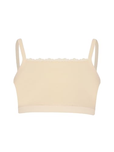 JEATHA Girls Training Bras Sports Spaghetti Strap Bras Solid Color Comfy Camisole Casual Cami Underwear