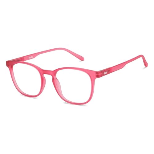 Image of HUSTLR Lenskart | Zero Power Bluecut & Antiglare Computer Eyeglasses | Full Rim Square Shape | As Seen On Shark Tank | For Men & Women | Medium | LB E14058-W