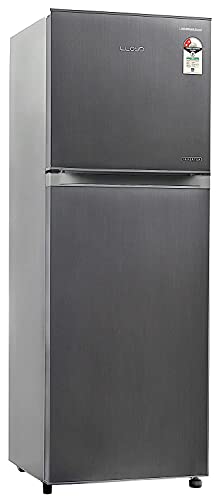 Image of Lloyd 272 L 2 Star Inverter Frost Free Double Door Refrigerator (GLFF282EDST1PB, Dark Steel)