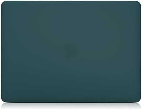 TECOOL Etui do MacBook Air 13 2020 2019 2018 (Model: A2337 M1 / A2179 / A1932), Plastikowa Pokrywa Obudowa Twardą Skorupą i EU Pokrywa Klawiatura do MacBook Air 13.3 Touch ID - Głęboki Turkusowy