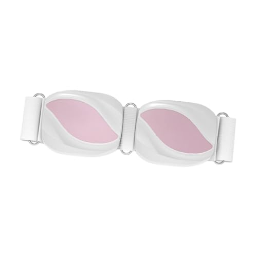 Perfeclan Cinturón de tonelado inalámbrico Cinturón Multifuncional, Cinturón de Entrenamiento masajeador Abdominal para la Sala de Estar Cocina de Cintura de la, Blanco Rosa