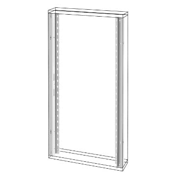 Montants avant Gewiss GWD3007, accessoire de fixation pour cadre mural QDX 630 L 1000 mm