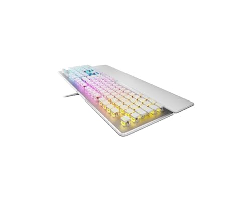Vulcan II Tastiera Meccanica da Gioco per Pc, Tasti Retroilluminati RGB Personalizzabili, Poggiapolsi Rimovibile, Titano II Linear Switches, Bianco - Tastiera gaming - Immagine 2