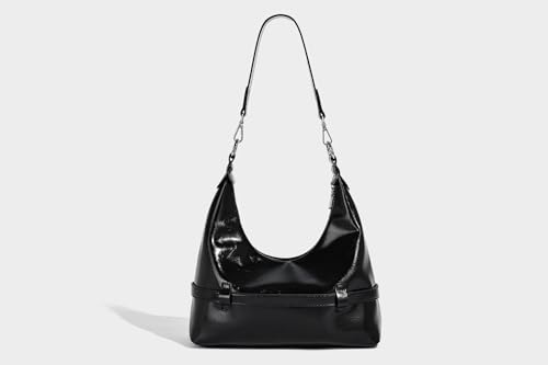 Image of Shoulder Purse for Women, Leather Women's Handbag Y2k Aesthetic Coquette Shoulder Bag Hobo Punk Trendy Ladies Purse