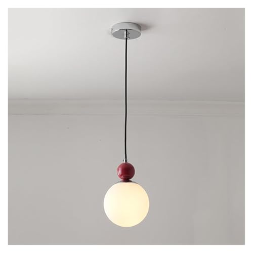 Éclairage suspendu en verre globe blanc lait luminaire chic E27