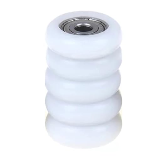 Roulettes de rechange pour porte de douche blanche 25mm galet coulissant cabine - x10