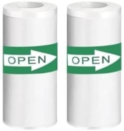 Kit 2 Bobinas Etiqueta Térmica Adesiva 55x25mm 3 Metros Transpare...