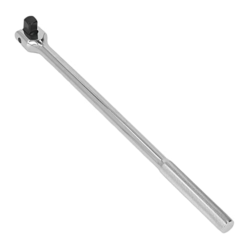 ViaGasaFamido 15 Inch Breaker Bar 1/2 Inch Drive Rotating Head Flexible Handle Socket Wrench Extension Tool for Auto Repair and Mechanical Work