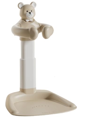 zornik ベビー用バスチェア バスチェアー 新生児から はじめてのお風呂から使えるバスチェア 赤ちゃん立ち風呂神器赤ちゃん赤ちゃん風呂台新生児おしりおしり神器 手動調整可能ハンドル及び高さ (カーキ)