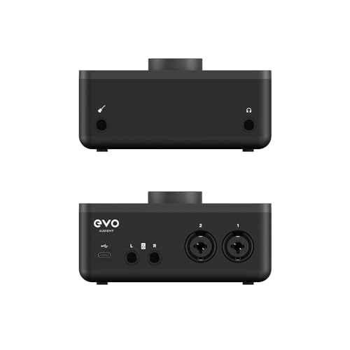 Image of Audient EVO Start Recording Bundle with EVO 4 Audio Interface, Condenser Microphone, Headphones, Shock Mount & XLR Cable