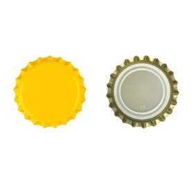 Couronne Bouchon pour Fermer des Cuvettes mehrwegflaschen Jaune Lot de 100 Capsules Capsule de bière