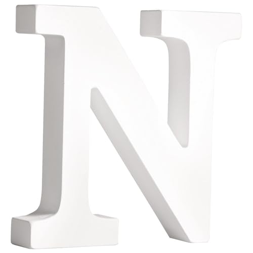 Rayher 62665000 MDF Letter N, White, 11 cm, Thickness 2 cm