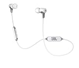 JBL E25BT - Auriculares intraurales inalámbricos con micrófono y bluetooth, batería de hasta 8 horas, blanco