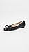 SALVATORE FERRAGAMO Women's Varina Quilted Flats, Nero, Black, 7 Medium US