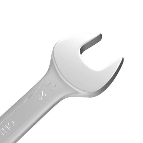 Image of Groz Combination Spanner 23 mm, Length260 mm | DIN 3113 Standards | Chrome Vanadium, Matt Satin Chrome Combination Wrench Tool | CSP /DIN /23G