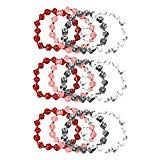 1 Dozen Bunco Dice Bracelets - Perfect for Bunco Night Gifts, Prizes, Casino-Themed Wedding Favors, and Party Supplies