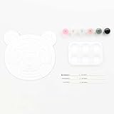 Malen nach Zahlen Set, Panda, FSC 100%, Inhalt: 1 Malkarton, 6 Acrylfarben für ein Motiv, 3 Pinsel, 1 Malpalette