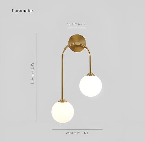 Image of Wall Lamp Chandelier Pendant Light, Home Decor for Bedroom, Living Room, Hallway, Cafe, Hotel, Restaurant (U Wall LAMP with LED Bulb Pack of 1)