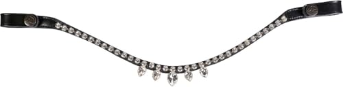 Frontal HKM Alisha Noir/Blanc Pur-sang pour briller en concours hippique