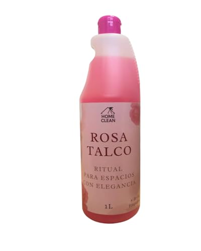 Rosa Talco - Fregasuelos, Cleaner, floor cleaner, cleaning liquid, Lavanya, concentrado, más de 50 fregados, ritual, elegancia,Rose, Rose Cleaner, Multiusos, Usefull, 1 litro