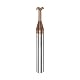 sourcing map T Schlitz Schaftfräser Fräser 6mm Schnitt 1mm Tiefe 6mm Schaft Solid Hartmetall Titan Beschichtet 4 Flöten für Edelstahl Legierung
