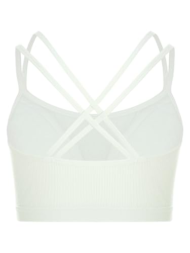Kids Girls Dance Crop Tank Tops Seamless Camisole Yoga Sports Bras Gym Training Bralette Tops2