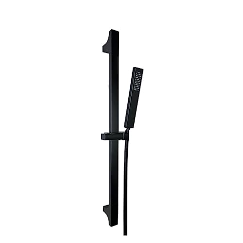 Ensemble de douche noir mat au design épuré pour salle de bain moderne