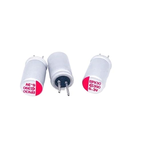 Condensateur électrolytique 6.3V 390UF solide importé de 5x9mm pour circuit imprimé Lot de 10