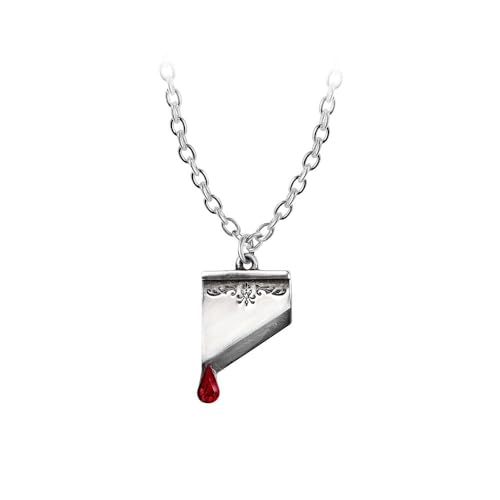 Collier Marie-Antoinette Alchemy pendentif gothique en étain fait main