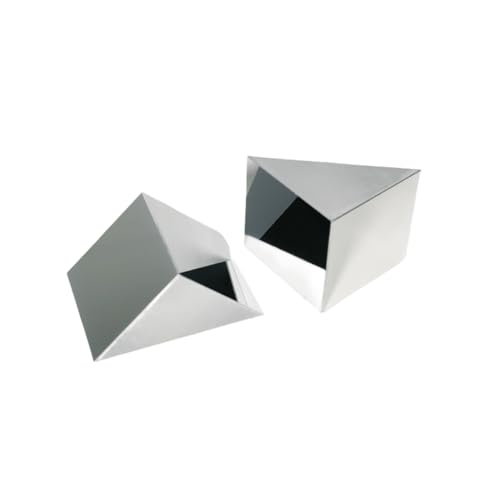 1 PCS Right Angle Reflection Prism, Optical Glass Reflection Prism, Two Right Angle Reflectors, Total Reflection Glass Lens, Quartz Prism (40 * 40 * 40mm - 1Pcs)
