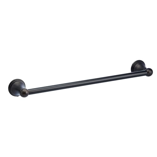 Amazon Basics Traditional Bathroom Straight Towel Bar, 18 Inch, Oil Rubbed Bronze