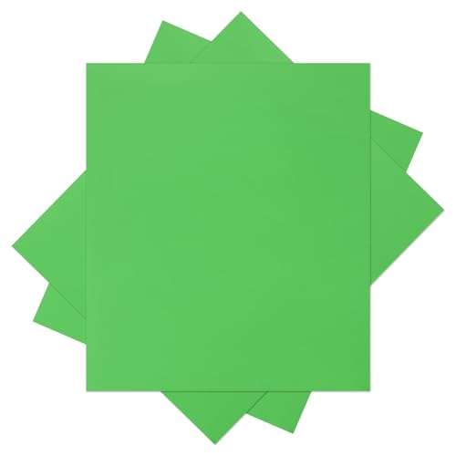 sourcing map 3PCS Heat Transfer Vinyl, Light Green 12 x 10 HTV Iron-on Vinyl Sheet for T-Shirts DIY Heat Vinyl Design Easy to Cut & Weed