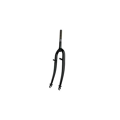 Fourche VTT 26 filetée 1 pouce noire en acier pour remplacer une suspension bloquée