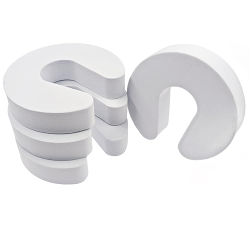 LEZQHB 4 Pack Door Finger Guards 2.2cm Foam Child Door Stopper Baby Safety Finger Pinch Guard White Color