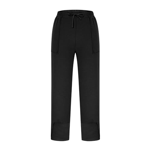 Barrel Pants Women Cotton Baggy Elastic Waist Loose Fit Cropped Palazzo Trousers Casual Lightweight Comfy Travel Outfits4