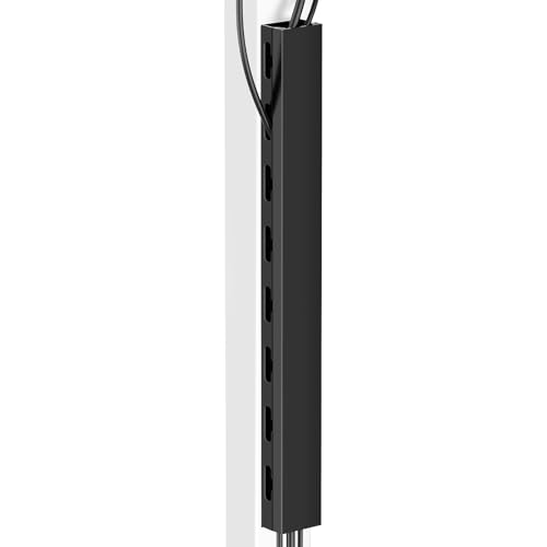 ENONCI Magnetic Cable Management Channel for Desk,15.4 Inch Updated Open Slot Cord Organizer Cable Raceway,Cable Hider Cord Management Under Desk,Wire Hider Cover for Home Office