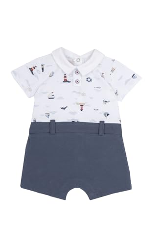 Chicco, Pagliaccetto Neonato, Elegante, In Morbido Cotone, con Comoda Apertura sulla Schiena e a Patello, Designed in Italy, Abbigliamento Neonato 0-24 Mesi