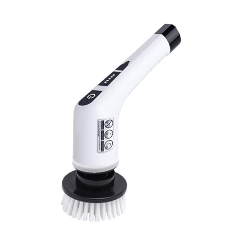 Image of Electric Spin Scrubber Cordless Electric Bathroom Scrubber with 9 Replaceable Brush Heads and Adjustable Handle Brushes for Cleaning bathrooms Suitable for Tiles Floors