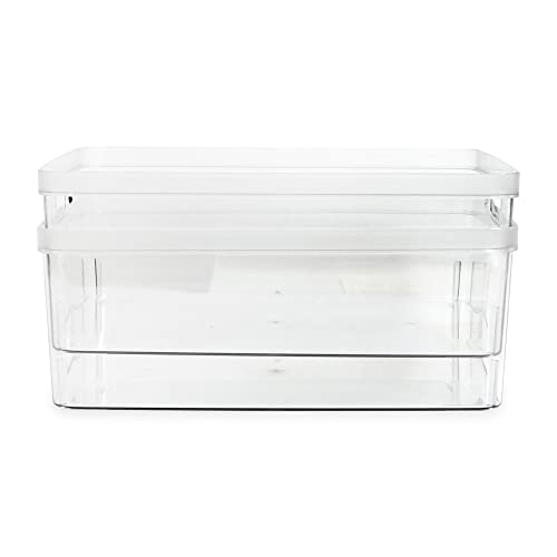 Organiseur en plastique transparent Isaac Jacobs pour optimiser les petits espaces