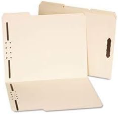 Manila Folders, Two Fasteners, 1/3 Tab, Letter, 50/Box