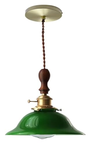 Lampe suspendue en verre vert pour sublimer l'ambiance lumineuse de votre salle à manger