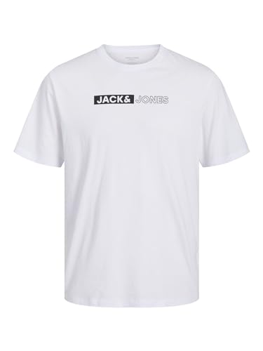 Jack & Jones Camiseta para Hombre Jjecorp Logo tee Play SS O-n Noos Pls, Blanco/Estampado: Play 5, 4XL