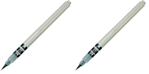 ぺんてる 筆ペン 墨液ぺんてる筆 XFP6L 中字 黒 (× 2)