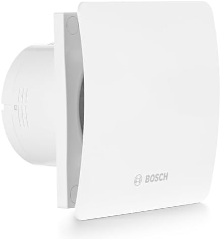 Bosch Badlüfter 1500, 125mm Durchmesser | Für Belüftung im Badezimmer und WC, Gegen Feuchtigkeit und Schimmel, Mit Lichtschalter-Aktivierung