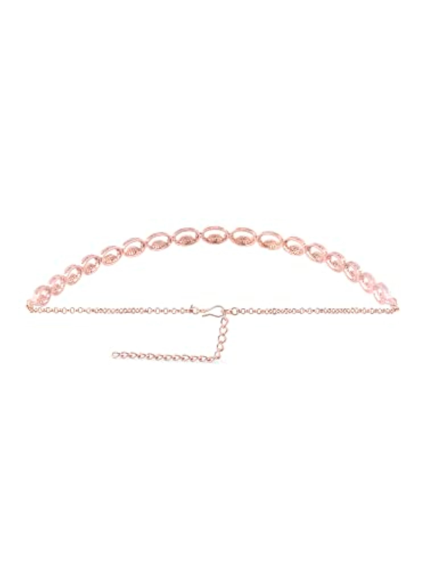 Contemporary CZ Necklace & Earring Set - ZPFK15168