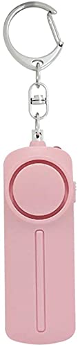 防犯ブザー 防犯アラーム 130dB 大音量 LEDライト付き 防水 防犯ベル 小学生 男の子 女の子 子供 女性 シンプル 防犯 ブザー/防犯グッズ ランドセルに付ける（ピンク）