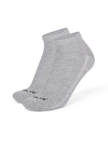 Image of Levi's LS304 Men's Compact Cotton Stretch Ankle Low Cut Socks (Pack of 3)