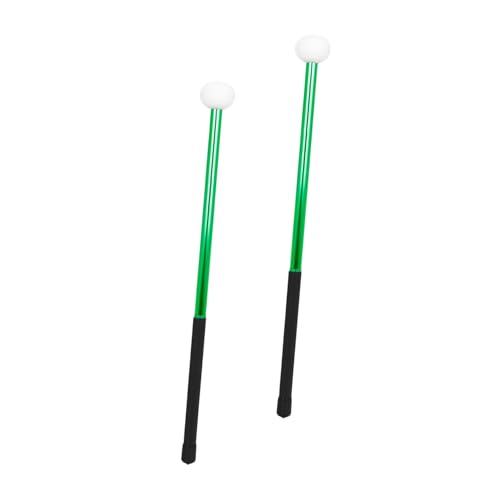 FRCOLOR Baquetas de Aleación con Cabeza de Fieltro, Par para Práctica y Actuación en Batería, Duraderas y Ligeras, Color Verde miniatura 5